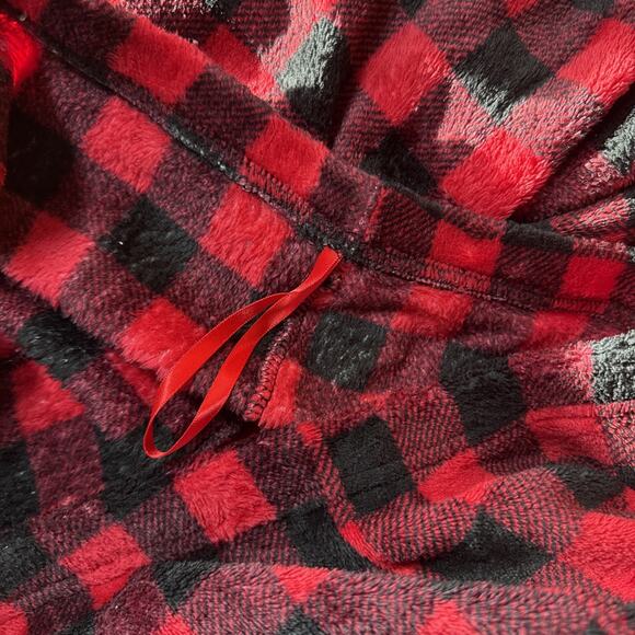 Charter Club Plush Plaid Pajama Pants, XXXL Super Soft Red And Black V5 - Picture 5 of 5